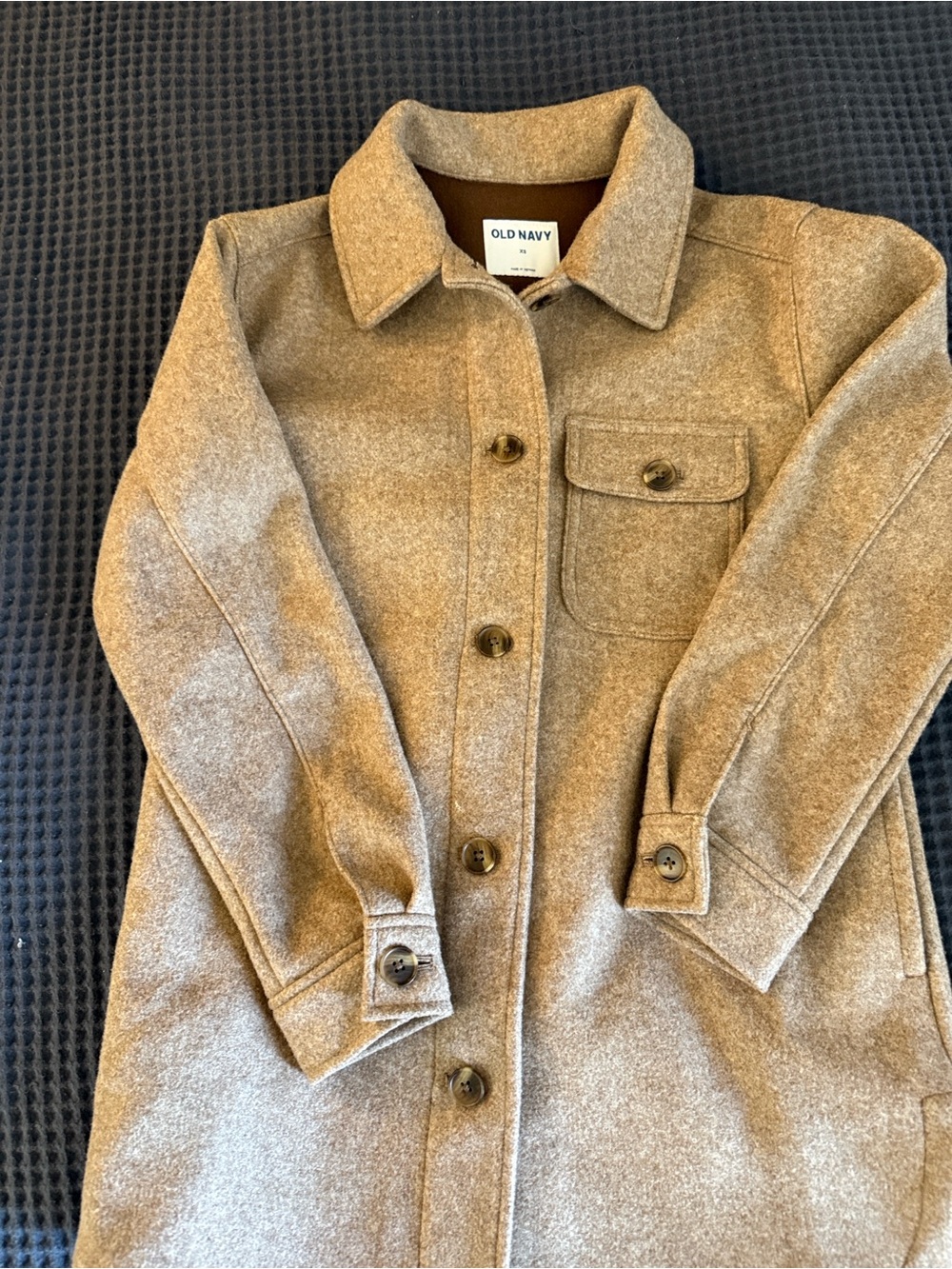 Old Navy Women’s Brown Polyester Pea Coat XS - Picture 10 of 11